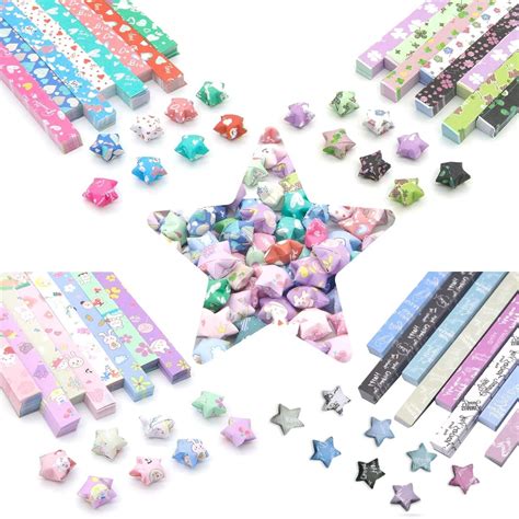 HASTHIP® 2160Pcs Origami Art Papers for Making Origami Lucky Star Cute ...