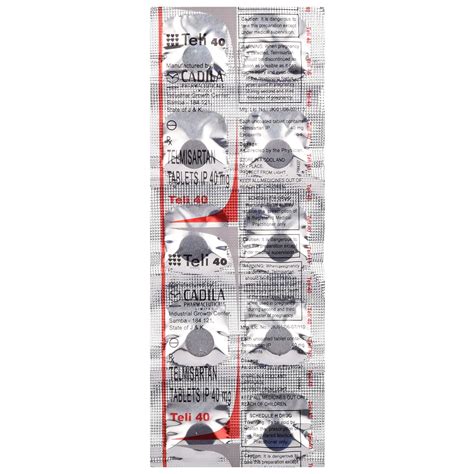 Teli 40 - Strip of 10 Tablets : Amazon.in: Health & Personal Care