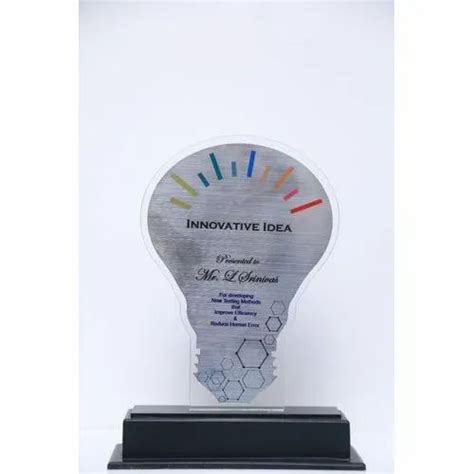 Acrylic Trophy - Innovative Idea Trophy Manufacturer from Hyderabad