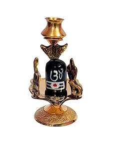 Buy A&S Ventures Beautifully Handcrafted Black Stone Shivling with Shiv ...
