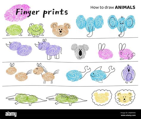 Kids art prints Stock Vector Images - Alamy
