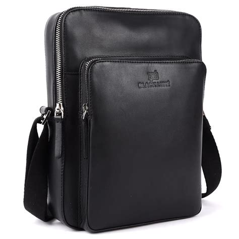 Buy BLACK LUXE Unisex-Adult Genuine Leather Messenger Bag Slings Bag ...