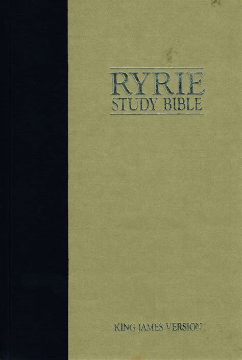 Moody Press KJV Ryrie Study Bible, Red Letter - Hardcover – Canaan ...