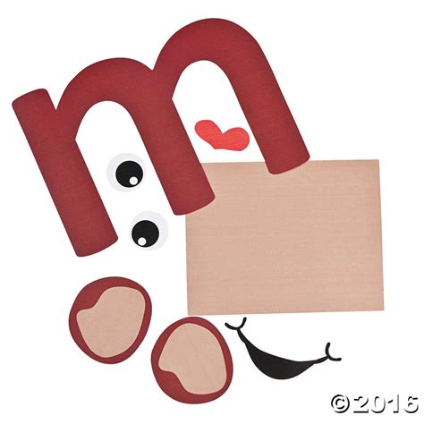 “M Is For Monkey” Lowercase Letter M Craft Kit | Letter a crafts ...