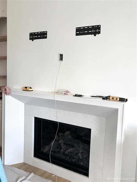Mounting a TV Above Your Fireplace: Tips for Making It Work! - Driven ...