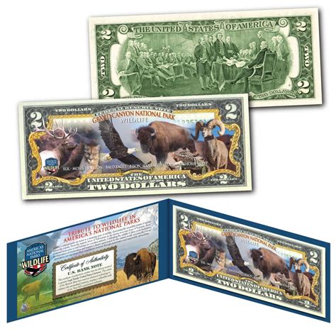 WILDLIFE in America's National Parks GRAND CANYON NATIONAL PARK Arizona $2 Bill
