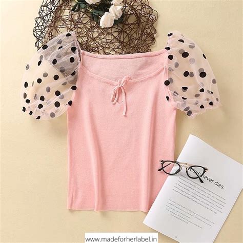 Polka Sleeve Marie Blouse – Made For Her Label