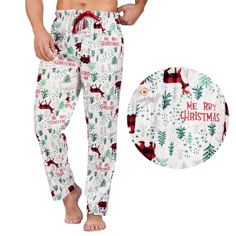 North 15 Mens Holiday Pajama Pants - Super Soft Fleece Pajama Bottom ...
