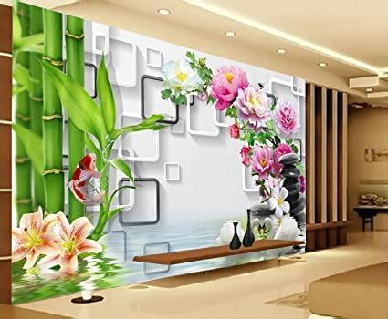 ADWAYS Wall Stickers Wallpaper 3D Frames and Self Living Room Home ...