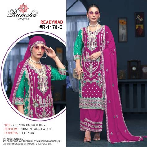 Ramsha R 1178 Nx Ready Made Pakistani Suits Collection