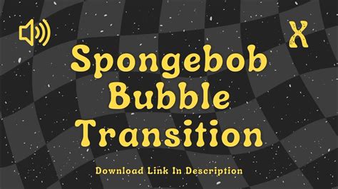 Spongebob Bubble Transition - Sound Effect - YouTube