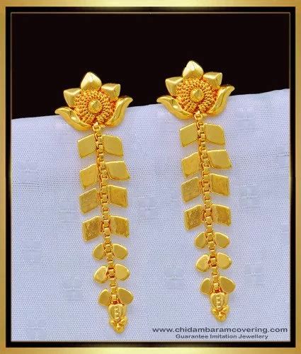 Buy New Mango Design One Gram Gold Dangler Earrings for Girls