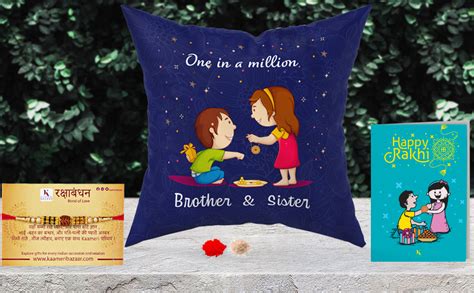 Buy Kaameri Bazaar One in Million Brother Quote Printed Cushion with ...