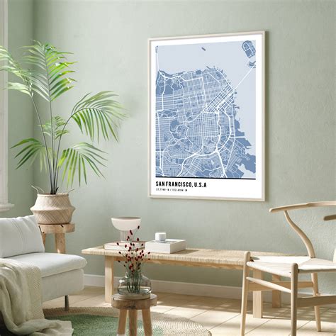 Personalized Map Poster - Powder Blue - Pantone – Wall Journals