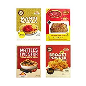 Mattees 5Star Kabsa Masala 100g, Mandi Masala 100g, Biriyani Masala ...