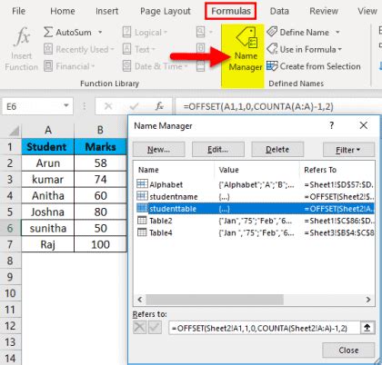 Image result for Excel Dynamic Range
