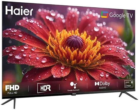 Haier 108 cm (43 inch) Full HD LED Smart Google TV with combines sleek ...