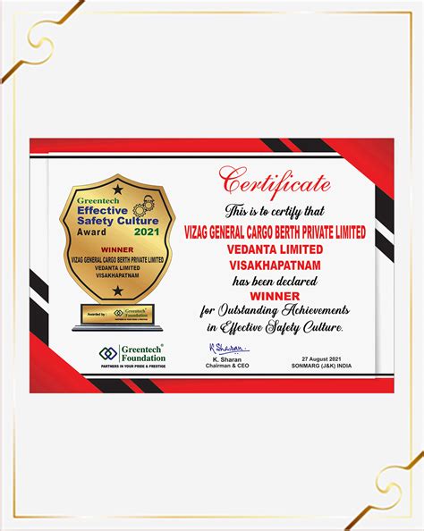 Greentech Awards | Vizag General Cargo Berth Private Limited (VGCB ...