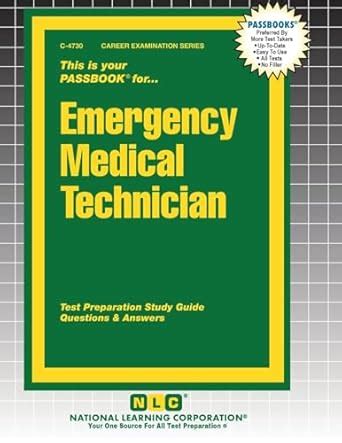 Emergency Medical Technician : Passbooks: Amazon.in: Books