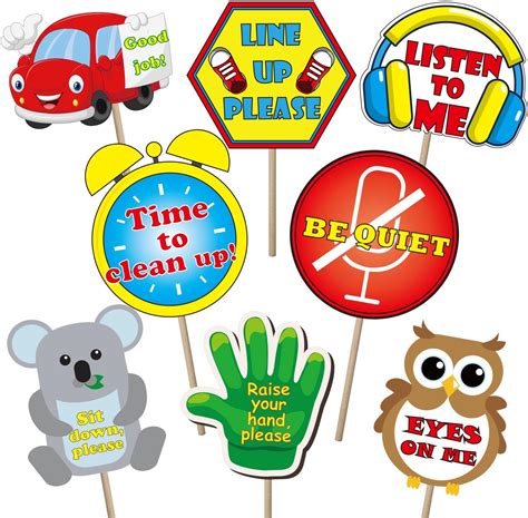 8 Pieces Manage Your Class Signs Management Signs For Nursery ...