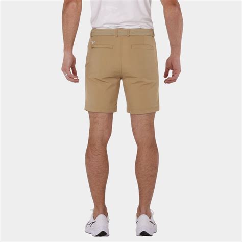Men's 7 Inch Golf Shorts in Khaki | Avalon Performance Golf Shorts