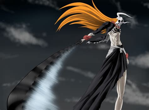 anime, Bleach, Kurosaki Ichigo, Hollow, Vasto Lorde, wing, screenshot ...