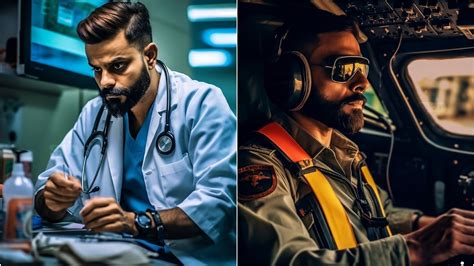 Ever imagined Virat Kohli as doctor or pilot? AI-generated pics of ...