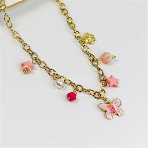 Faye Butterfly Charm Necklace – Adorniq Jewellery