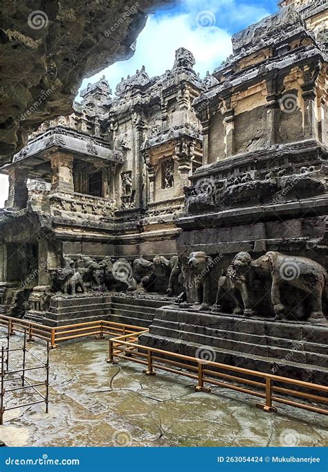 Kailasa Temple, Ellora, Maharashtra, India Stock Photo - Image of ...