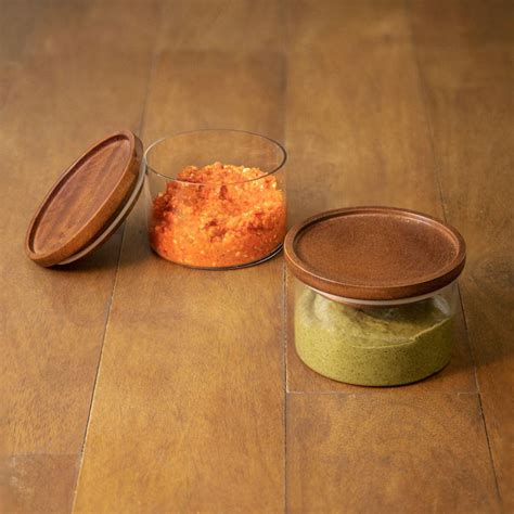 Buy Stackable Glass Jars Set Of 2 Online - Ellementry – ellementry