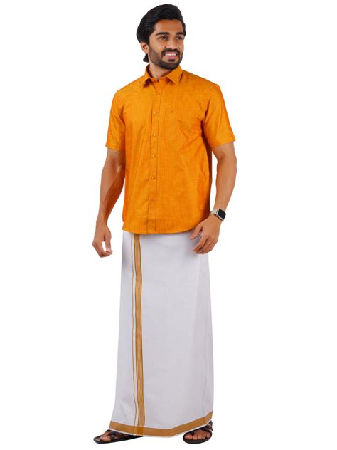 Buy Dhoti Shirt Set Online | Best Dhoti and Shirt Set Combo for Men ...