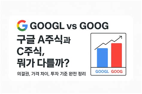 구글 A와 구글 C, 뭐가 다를까? – 투자 전 반드시 알아야 할 GOOGL vs GOOG 완전 정리! - TODAYLIFE.BLOG