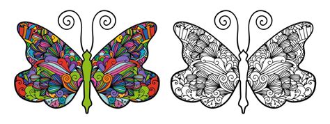 Motyl kolorowanka dla dorosłych kolorowa mandala do kolorowania tła ...