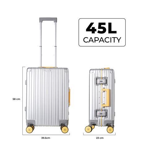 Aluminium Cabin & Trunk Luggage Set by EUME