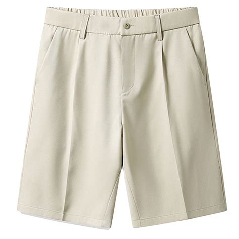 WREESH Men's Dress Shorts Work Shorts Solid Color Suit Shorts Business ...