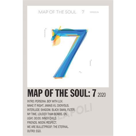 K-Pop Map of The Soul Album Cover Poster: 7 - BTS | Shopee Singapore