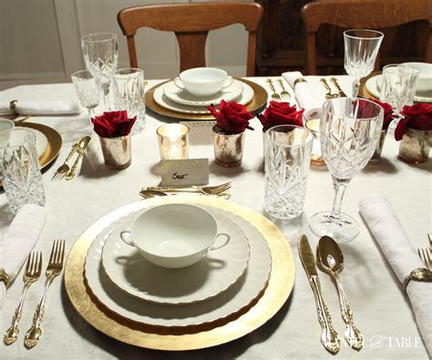 formal dining room table set up