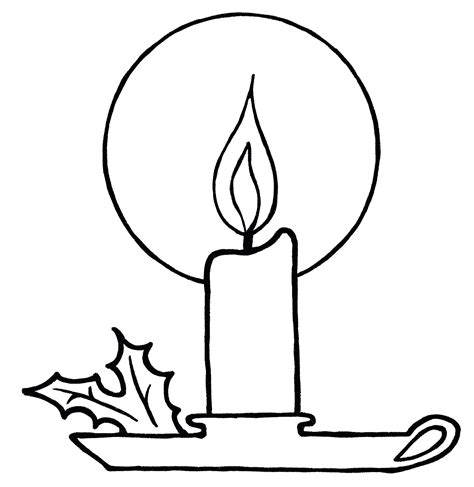 Candle Drawing {5 Easy Steps}! - The Graphics Fairy