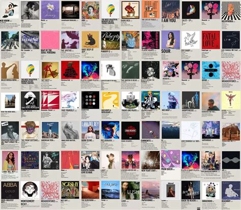 Inflyers Music Album Polaroid Aesthetic Collage Kit – 100 Pcs Cute Dorm ...