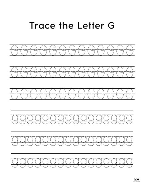 Letter G Worksheets - 50 FREE Printables | Printabulls