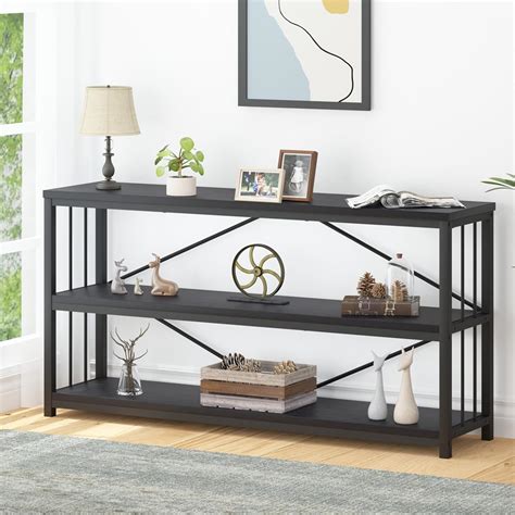 Amazon.com: LVB Black Entryway Table, Modern Narrow Console for Hallway ...