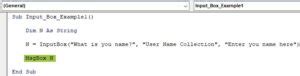 Image result for VBA Input Box Example