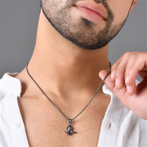 Eclipse Divine Enigmatic Shivling Black Mens Pendant – VOYLLA