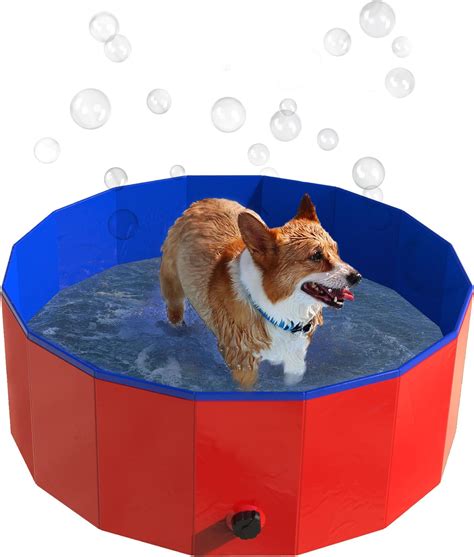 Amazon.com: Pawtners Dog Pool for Large Dogs 63" XL, Foldable Kiddie ...