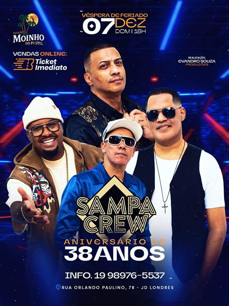 ? Aniversário do SAMPA CREW - 38 ANOS - FERIADO ? GRUPO CONTÁGIO ...