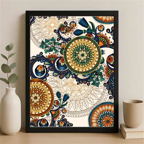 Colorful Mandala Art Frame