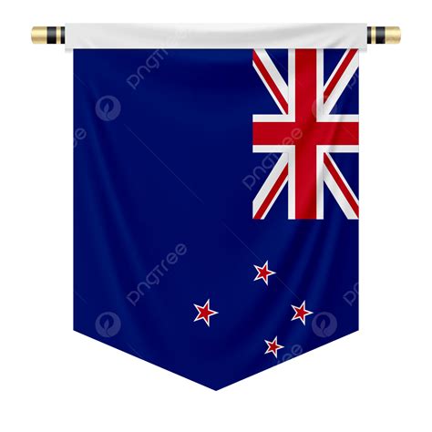 A Pennant With The National Flag Of Newzealand, National Flag, New ...