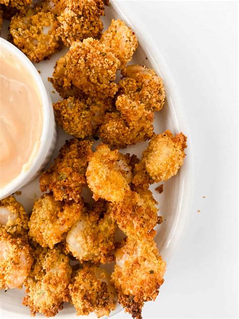 Air Fryer Popcorn Shrimp - The Happier Homemaker