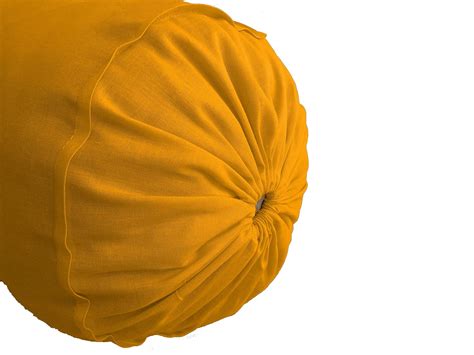 Mustard Bolster Cover - Set of 2 Covers - Round Bolster Cover for Sofa ...