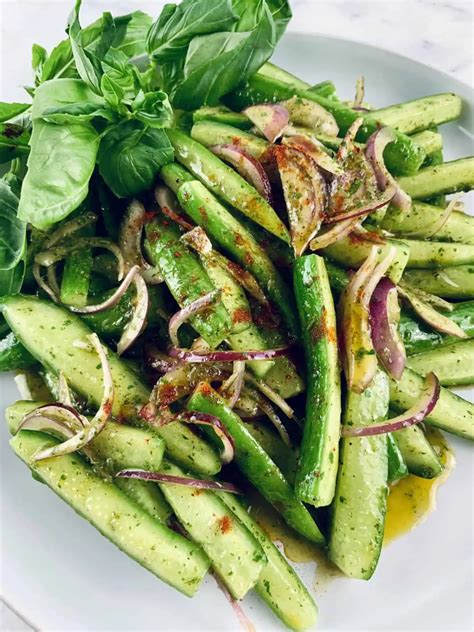 Italian Cucumber Salad - Salads with Anastasia